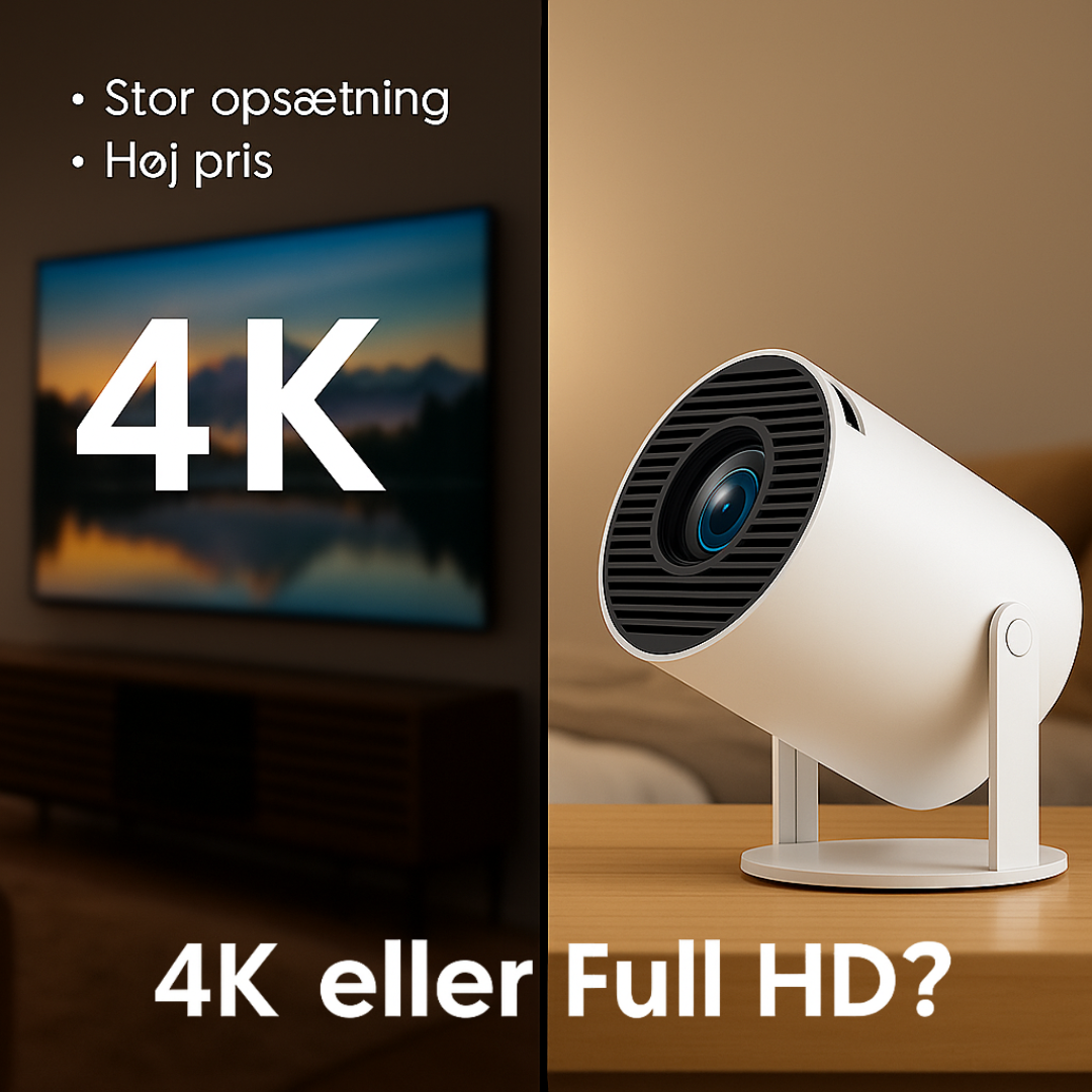 4K vs. Full HD projektor – Hvilken opløsning passer bedst til dig?