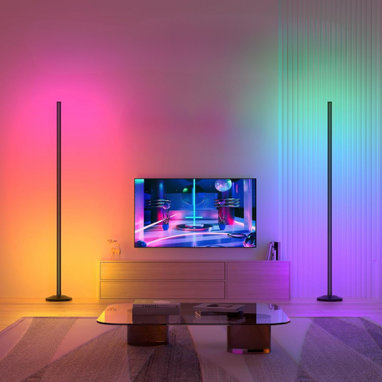 Visual RGB Gulvlampe – 145 cm stemningslys med appstyring og flerfarvet effekt