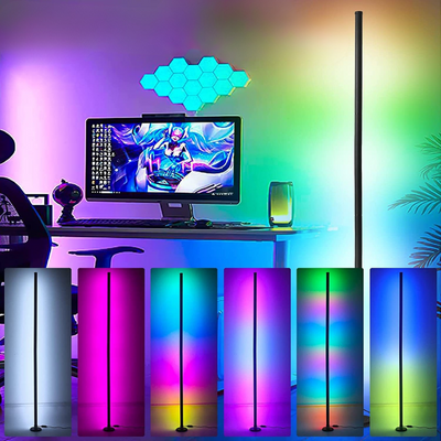 Visual RGB Gulvlampe – 145 cm stemningslys med appstyring og flerfarvet effekt