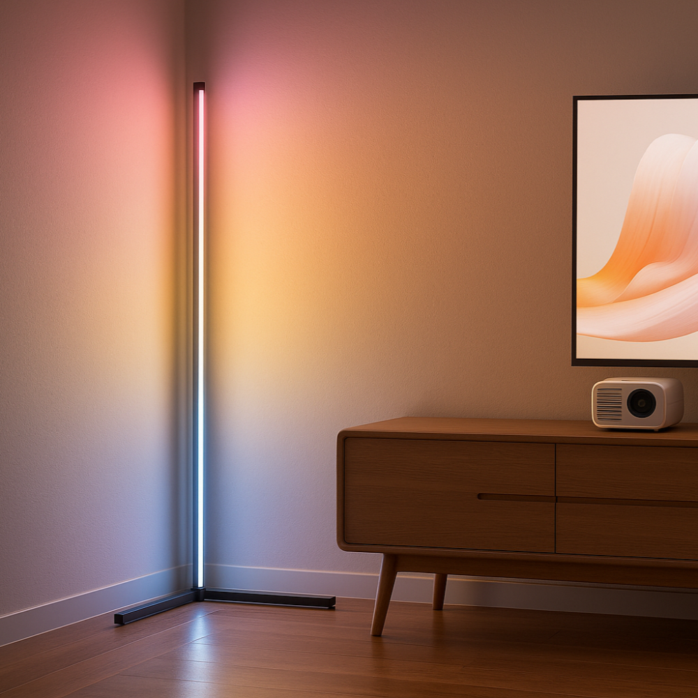 Visual RGB CornerLight – 145 cm hjørnelampe med appstyring og dynamisk lys