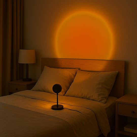 Visual Sunset Lampe – Justerbar sunset-lampe med app og fjernbetjening