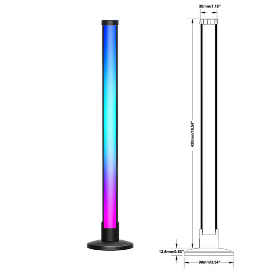 Visual DeskGlow – RGB bordlampe med Tuya App og farveskift
