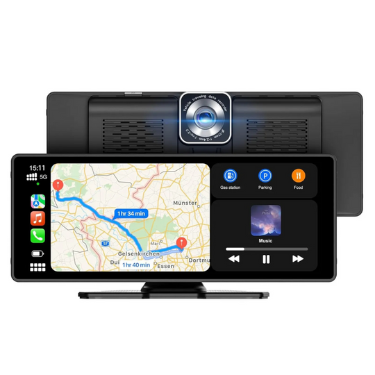 Visual Smart Drive – 10,26" skærm med indbygget dashcam, bakkamera og CarPlay