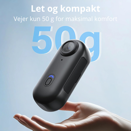 Visual GoCam Mini - Mini Action Kamera med 4K, App og Vandtæt Design