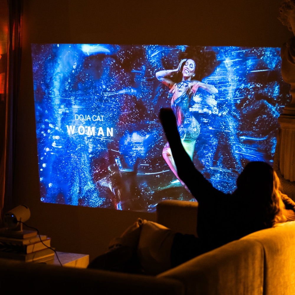 Visual Smart Projektor - WiFi & Bluetooth med 4K HD Support