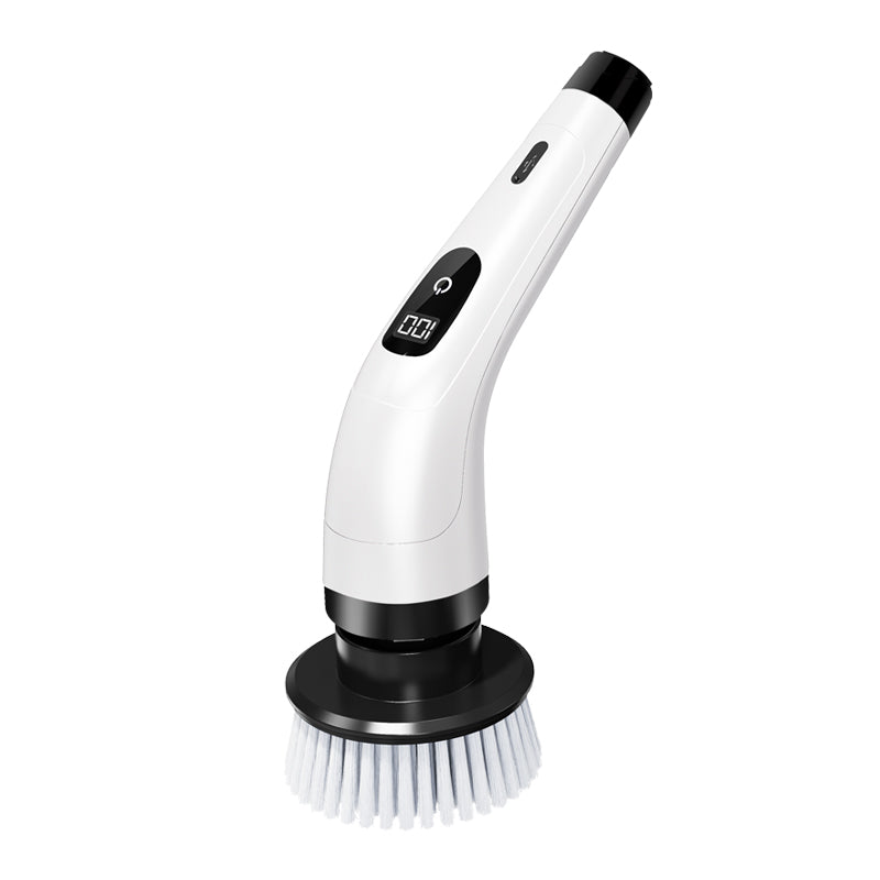 Cleano Brush – 8 i 1 trådløs elektrisk rengøringsbørste med 140 cm teleskopstang